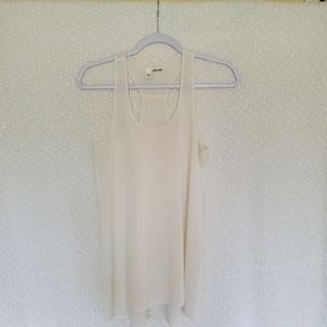 Abound White Racerback Tank Blouse Sz XS